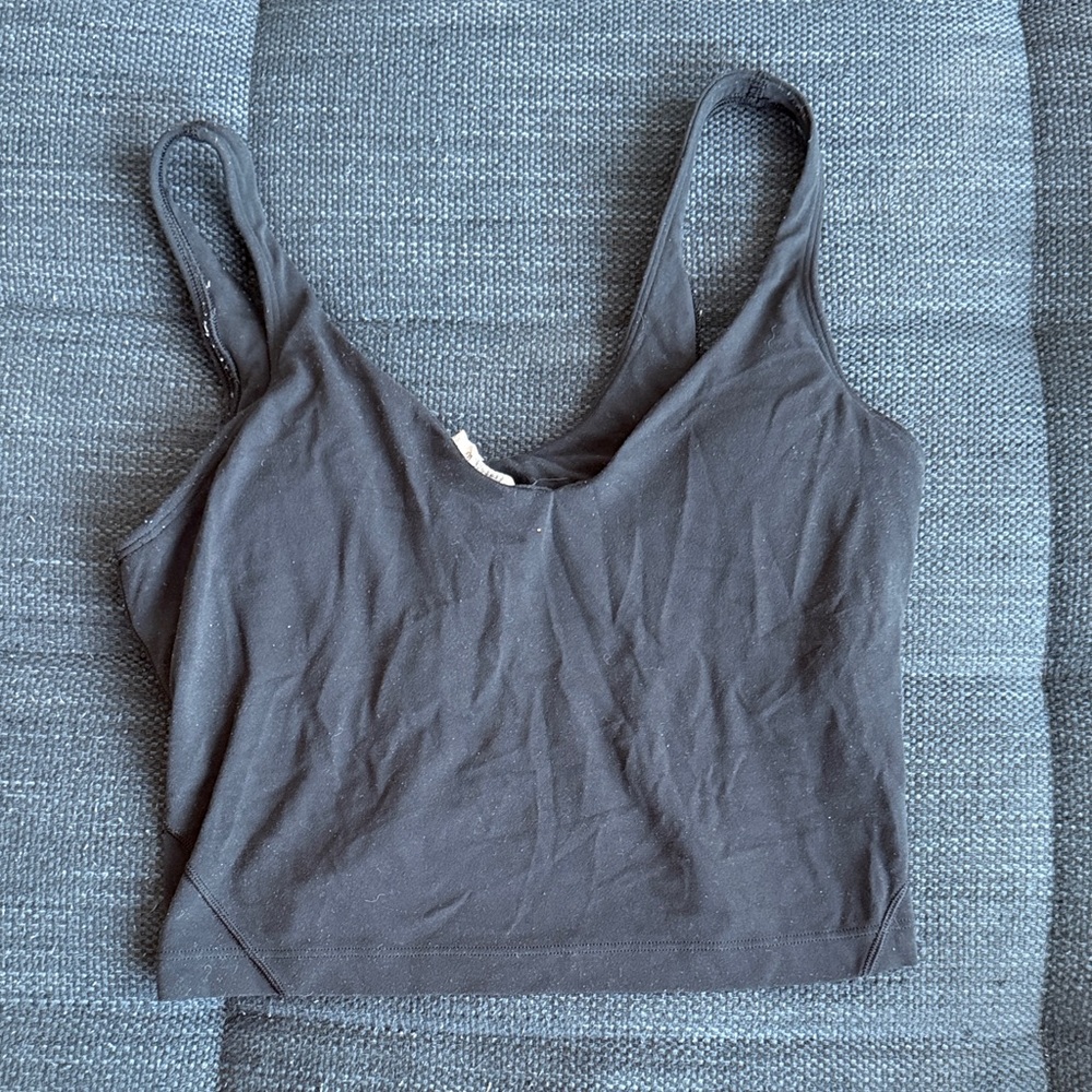 Black Align Tank Top